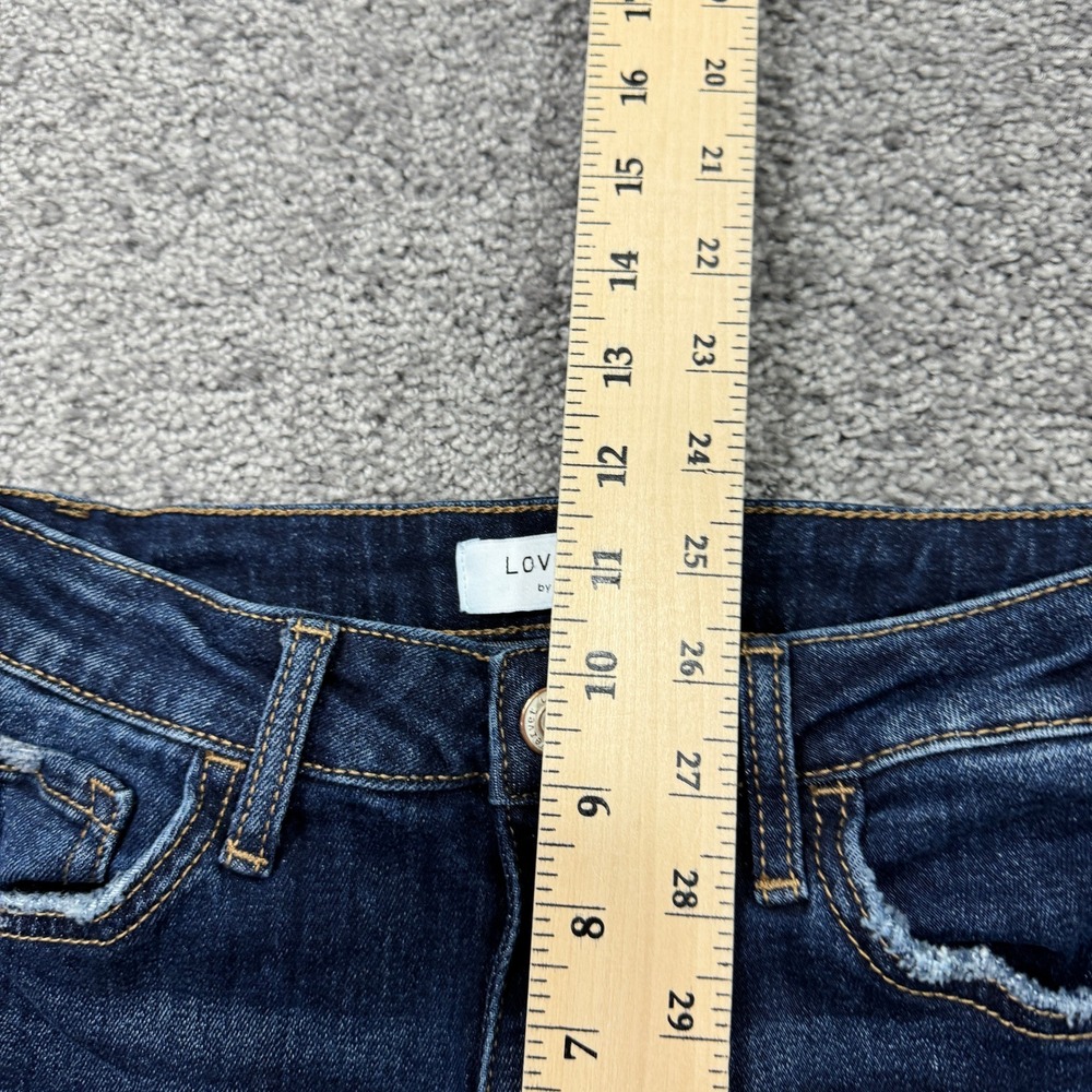 Lovervet Vervet Jeans Womens 29/9 Blue Slim Straight Stretch Dark Wash Preppy - Picture 4 of 7